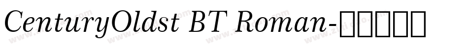 CenturyOldst BT Roman字体转换